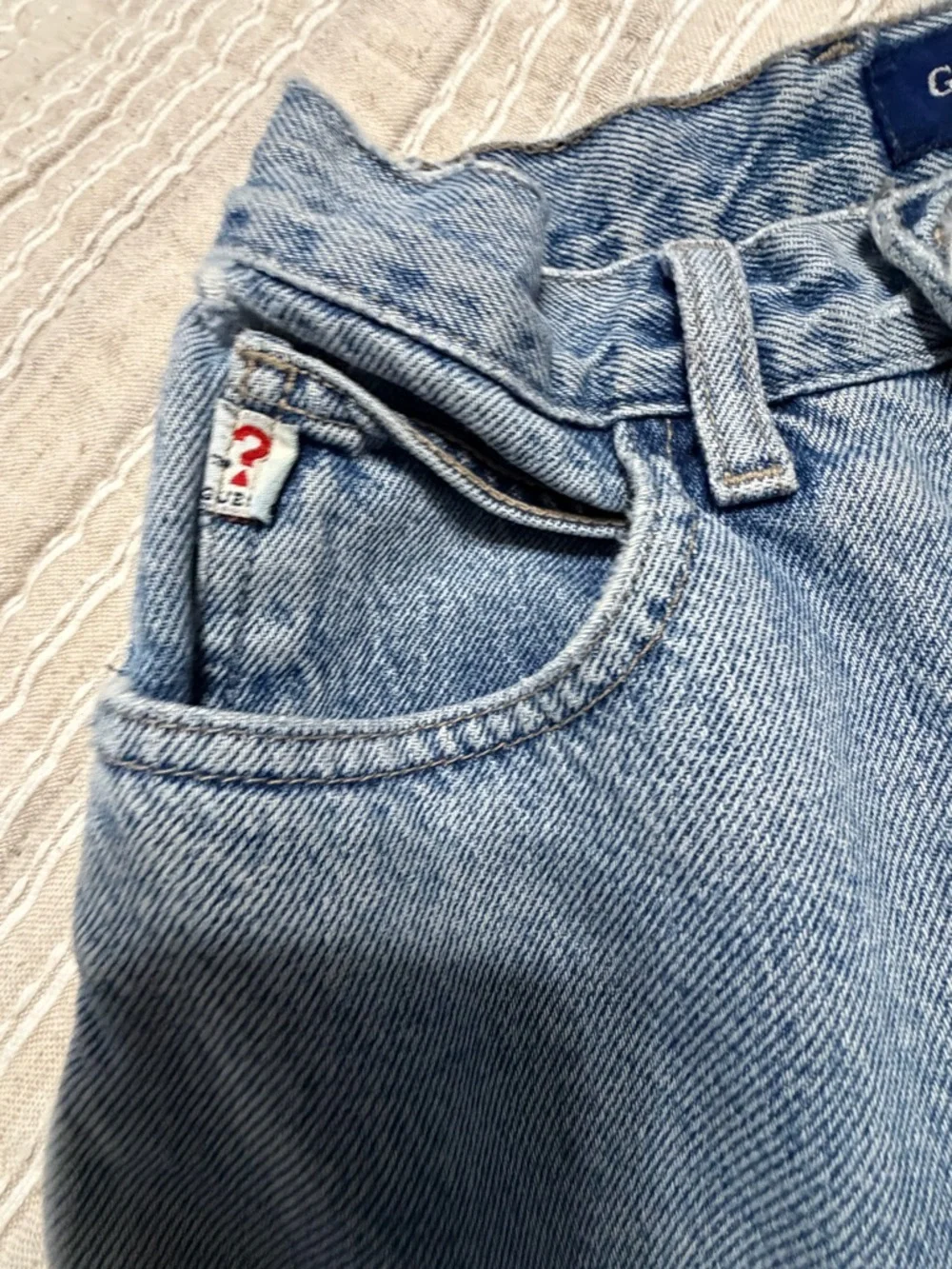Guess? Vintage Light Wash Jeans with Triangle Patch‎